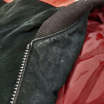【中古品】【メンズ】 NFL エヌエフエル SAN FRANCISCO サンフランシスコ 49ERS SUEDE LEATHER STADIUM JACKET スエード レザー スタジアム ジャケット アウター 146-260916-ya-09-izu サイズ：XL カラー：ブラック×レッド系 万代Net店