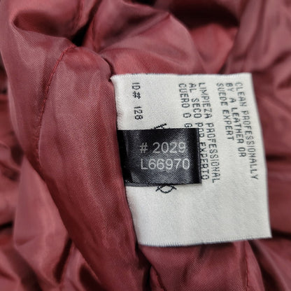 【中古品】【メンズ】 NFL エヌエフエル SAN FRANCISCO サンフランシスコ 49ERS SUEDE LEATHER STADIUM JACKET スエード レザー スタジアム ジャケット アウター 146-260916-ya-09-izu サイズ：XL カラー：ブラック×レッド系 万代Net店