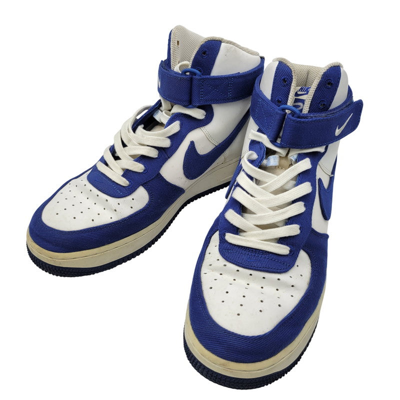 【中古品】【メンズ】 NIKE ナイキ AIR FORCE 1 HIGH '07 LV8 EMB DC8168-100 エアフォース 1 ハイ '07 LV8 EMB スニーカー 靴 160-260921-as-22-izu サイズ：27.5cm カラー：WHITE/RUSH BLUE-RUSH BLUE-WHITE 万代Net店