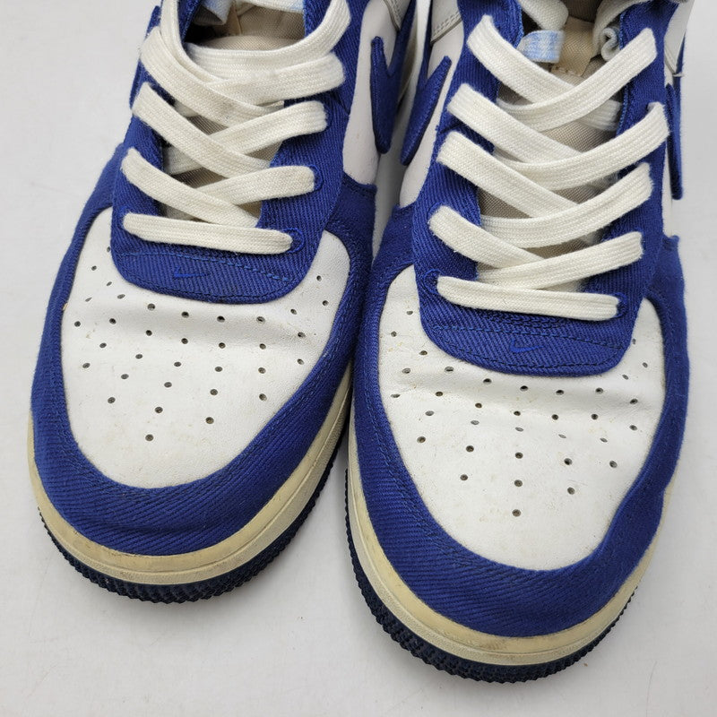【中古品】【メンズ】 NIKE ナイキ AIR FORCE 1 HIGH '07 LV8 EMB DC8168-100 エアフォース 1 ハイ '07 LV8 EMB スニーカー 靴 160-260921-as-22-izu サイズ：27.5cm カラー：WHITE/RUSH BLUE-RUSH BLUE-WHITE 万代Net店
