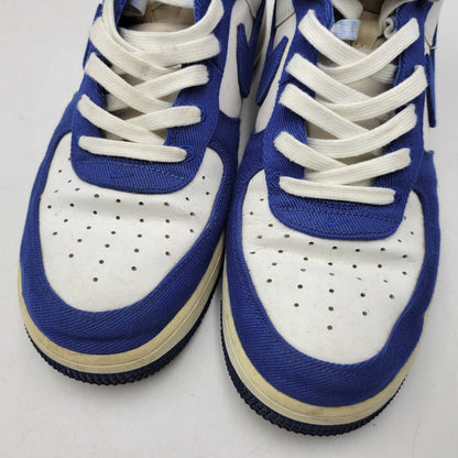 【中古品】【メンズ】 NIKE ナイキ AIR FORCE 1 HIGH '07 LV8 EMB DC8168-100 エアフォース 1 ハイ '07 LV8 EMB スニーカー 靴 160-260921-as-22-izu サイズ：27.5cm カラー：WHITE/RUSH BLUE-RUSH BLUE-WHITE 万代Net店