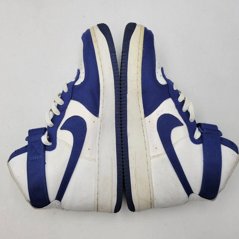 【中古品】【メンズ】 NIKE ナイキ AIR FORCE 1 HIGH '07 LV8 EMB DC8168-100 エアフォース 1 ハイ '07 LV8 EMB スニーカー 靴 160-260921-as-22-izu サイズ：27.5cm カラー：WHITE/RUSH BLUE-RUSH BLUE-WHITE 万代Net店