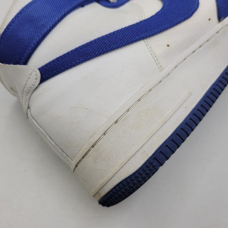 【中古品】【メンズ】 NIKE ナイキ AIR FORCE 1 HIGH '07 LV8 EMB DC8168-100 エアフォース 1 ハイ '07 LV8 EMB スニーカー 靴 160-260921-as-22-izu サイズ：27.5cm カラー：WHITE/RUSH BLUE-RUSH BLUE-WHITE 万代Net店