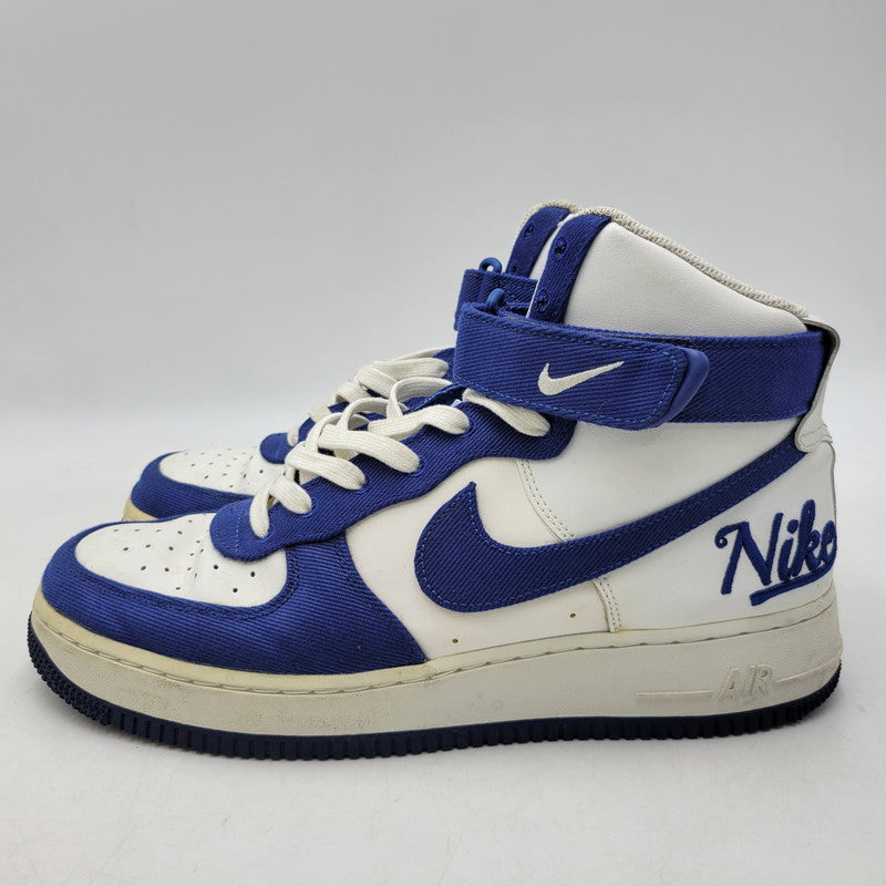【中古品】【メンズ】 NIKE ナイキ AIR FORCE 1 HIGH '07 LV8 EMB DC8168-100 エアフォース 1 ハイ '07 LV8 EMB スニーカー 靴 160-260921-as-22-izu サイズ：27.5cm カラー：WHITE/RUSH BLUE-RUSH BLUE-WHITE 万代Net店