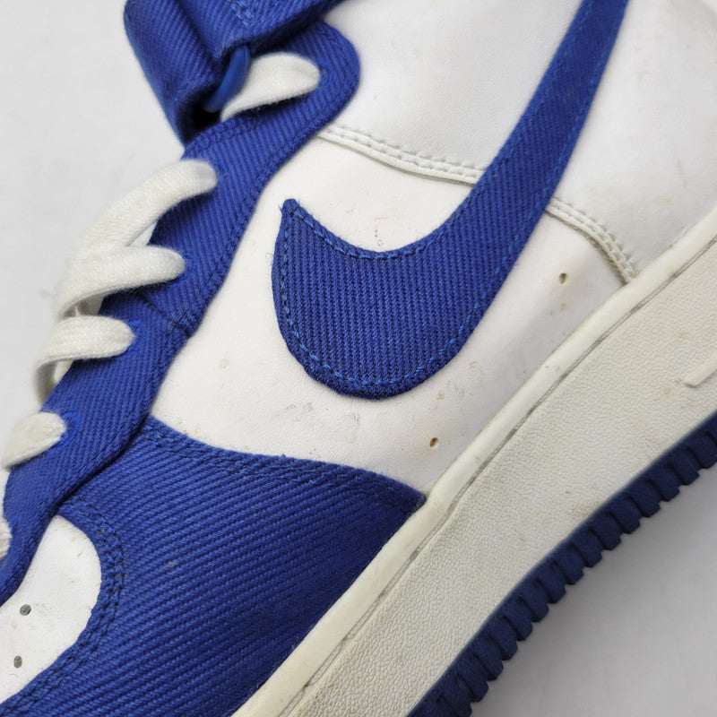 【中古品】【メンズ】 NIKE ナイキ AIR FORCE 1 HIGH '07 LV8 EMB DC8168-100 エアフォース 1 ハイ '07 LV8 EMB スニーカー 靴 160-260921-as-22-izu サイズ：27.5cm カラー：WHITE/RUSH BLUE-RUSH BLUE-WHITE 万代Net店