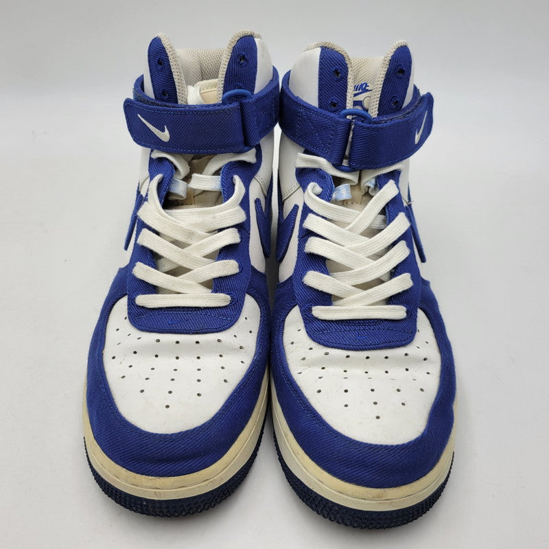 【中古品】【メンズ】 NIKE ナイキ AIR FORCE 1 HIGH '07 LV8 EMB DC8168-100 エアフォース 1 ハイ '07 LV8 EMB スニーカー 靴 160-260921-as-22-izu サイズ：27.5cm カラー：WHITE/RUSH BLUE-RUSH BLUE-WHITE 万代Net店