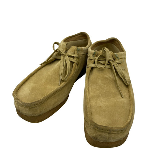 【中古品】【メンズ/レディース】 Clarks クラークス 61475466 WALLABEE ワラビー シューズ 靴 164-260916-ay-04-izu サイズ：UK8 カラー：ベージュ 万代Net店