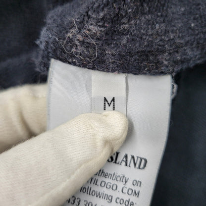 【現状渡し品】【メンズ】 STONE ISLAND ストーンアイランド 711562820 COTTON SWEAT PULLOVER HOODIE コットン スウェット プルオーバー フーディー トップス 長袖 141-260916-ya-05-izu サイズ：M カラー：ブラック 万代Net店
