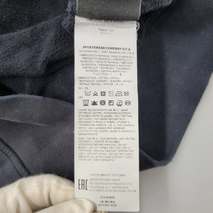 【現状渡し品】【メンズ】 STONE ISLAND ストーンアイランド 711562820 COTTON SWEAT PULLOVER HOODIE コットン スウェット プルオーバー フーディー トップス 長袖 141-260916-ya-05-izu サイズ：M カラー：ブラック 万代Net店
