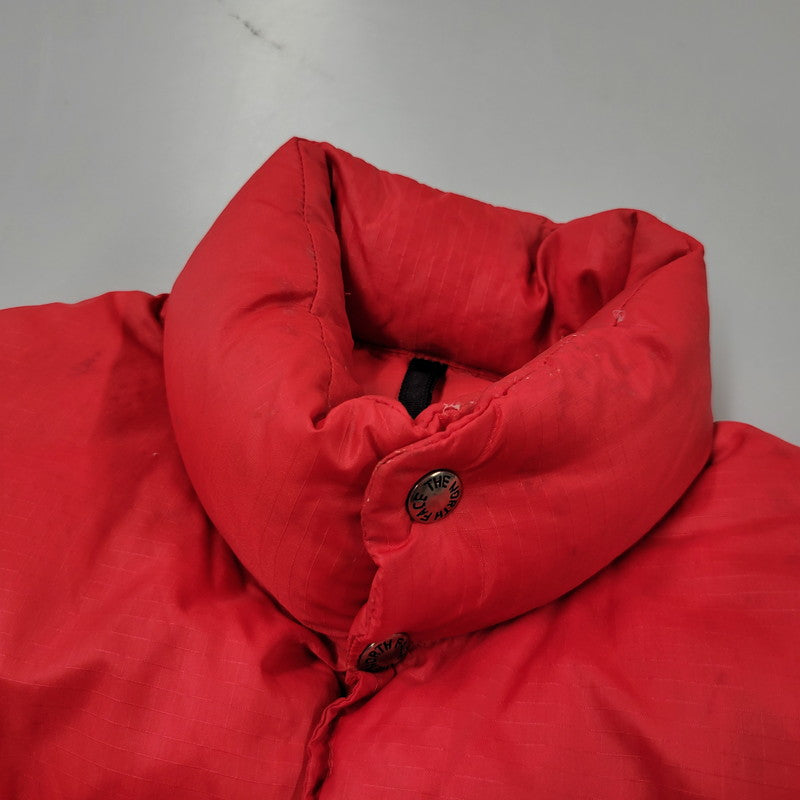 【現状渡し品】【メンズ】 THE NORTH FACE ザ・ノースフェイス 茶タグ 70S DOWN VEST ダウン ベスト アウター 144-260916-ya-06-izu サイズ：S カラー：レッド 万代Net店