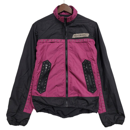 【中古品】【レディース】 HYSTERIC GLAMOUR ヒステリックグラマー 2AB-4720 STUDS NYLON JACKET スタッズ ナイロン ジャケット アウター 168-260916-ya-07-izu サイズ：F カラー：パープル×ブラック 万代Net店