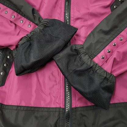 【中古品】【レディース】 HYSTERIC GLAMOUR ヒステリックグラマー 2AB-4720 STUDS NYLON JACKET スタッズ ナイロン ジャケット アウター 168-260916-ya-07-izu サイズ：F カラー：パープル×ブラック 万代Net店