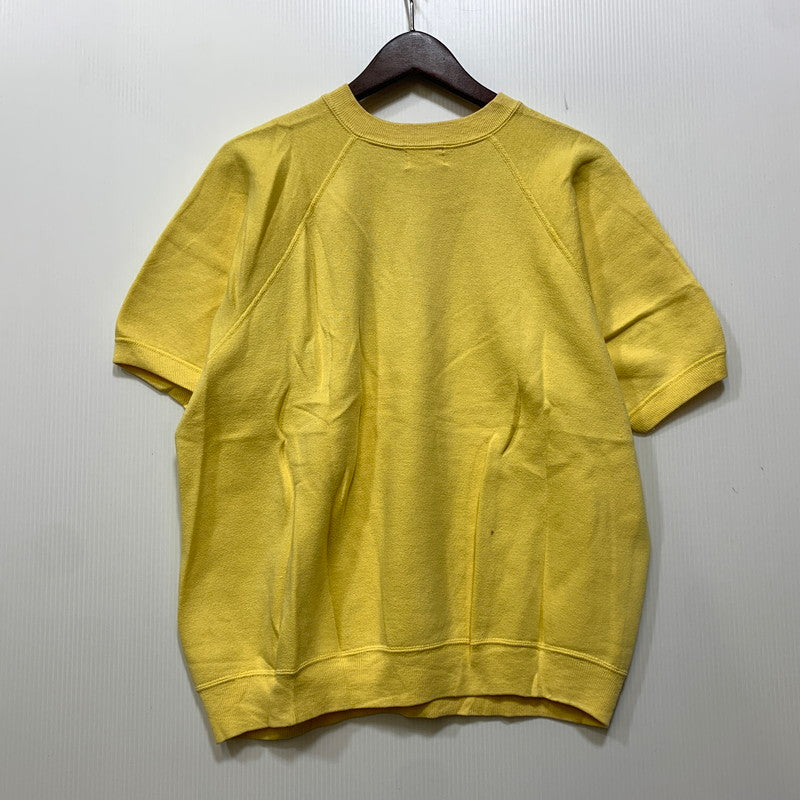 【現状渡し品】【メンズ】 AKOM アコム SPORTSWEAR RAGLAN SLEEVE SS SWEAT SHIRT スポーツウエア ラグラン スリーブ ショートスリーブ スウェット シャツ トップス 半袖 146-260915-cs-05-izu サイズ：XL カラー：イエロー 万代Net店