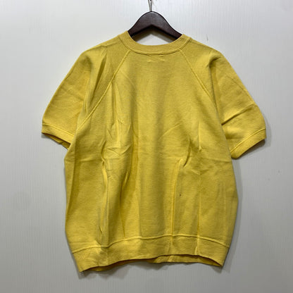 【現状渡し品】【メンズ】 AKOM アコム SPORTSWEAR RAGLAN SLEEVE SS SWEAT SHIRT スポーツウエア ラグラン スリーブ ショートスリーブ スウェット シャツ トップス 半袖 146-260915-cs-05-izu サイズ：XL カラー：イエロー 万代Net店