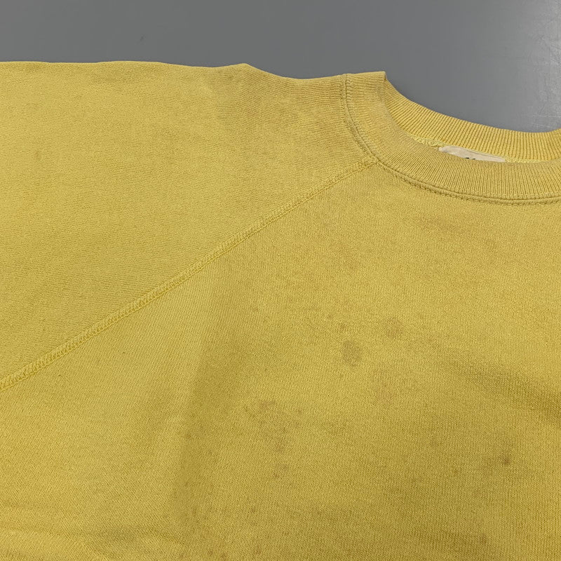 【現状渡し品】【メンズ】 AKOM アコム SPORTSWEAR RAGLAN SLEEVE SS SWEAT SHIRT スポーツウエア ラグラン スリーブ ショートスリーブ スウェット シャツ トップス 半袖 146-260915-cs-05-izu サイズ：XL カラー：イエロー 万代Net店