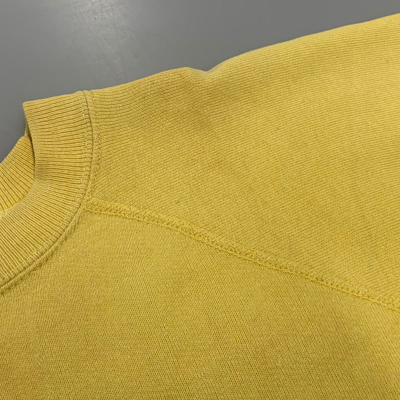 【現状渡し品】【メンズ】 AKOM アコム SPORTSWEAR RAGLAN SLEEVE SS SWEAT SHIRT スポーツウエア ラグラン スリーブ ショートスリーブ スウェット シャツ トップス 半袖 146-260915-cs-05-izu サイズ：XL カラー：イエロー 万代Net店