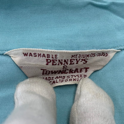 【中古品】【メンズ】 PENNEY'S TOWNCRAFT ぺニーズ タウンクラフト 50-60S SS SHIRT ショートスリーブ シャツ トップス 半袖 146-260918-cs-02-izu サイズ：M カラー：ライトブルー 万代Net店