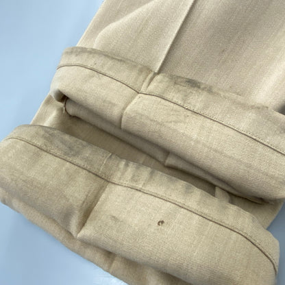 【現状渡し品】【メンズ】 HUBBARD SLACKS ハバード・スラックス 50S 2-TUCK タック SLACKS PANTS スラックス パンツ ズボン ボトムス 157-260915-ya-13-izu サイズ：下記参照 カラー：ベージュ 万代Net店