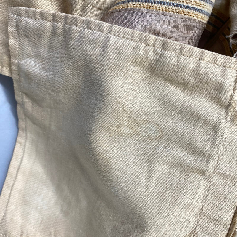 【現状渡し品】【メンズ】 HUBBARD SLACKS ハバード・スラックス 50S 2-TUCK タック SLACKS PANTS スラックス パンツ ズボン ボトムス 157-260915-ya-13-izu サイズ：下記参照 カラー：ベージュ 万代Net店
