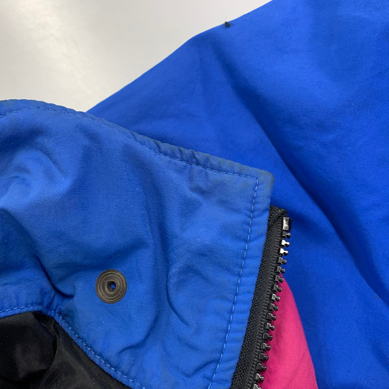 【現状渡し品】【メンズ】 EDDIE BAUER エディー・バウアー 黒タグ 80S NYLON ANORAK JACKET ナイロン アノラック ジャケット アウター 146-260922-ya-05-izu サイズ：L カラー：ブルー 万代Net店