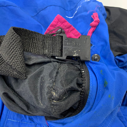 【現状渡し品】【メンズ】 EDDIE BAUER エディー・バウアー 黒タグ 80S NYLON ANORAK JACKET ナイロン アノラック ジャケット アウター 146-260922-ya-05-izu サイズ：L カラー：ブルー 万代Net店