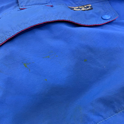 【現状渡し品】【メンズ】 EDDIE BAUER エディー・バウアー 黒タグ 80S NYLON ANORAK JACKET ナイロン アノラック ジャケット アウター 146-260922-ya-05-izu サイズ：L カラー：ブルー 万代Net店