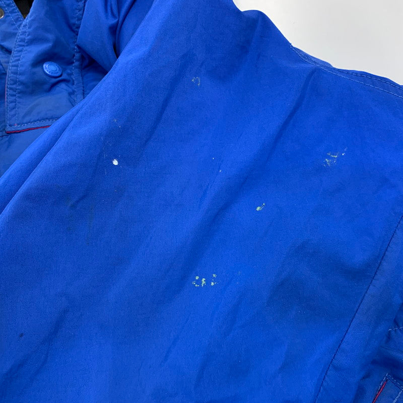 【現状渡し品】【メンズ】 EDDIE BAUER エディー・バウアー 黒タグ 80S NYLON ANORAK JACKET ナイロン アノラック ジャケット アウター 146-260922-ya-05-izu サイズ：L カラー：ブルー 万代Net店