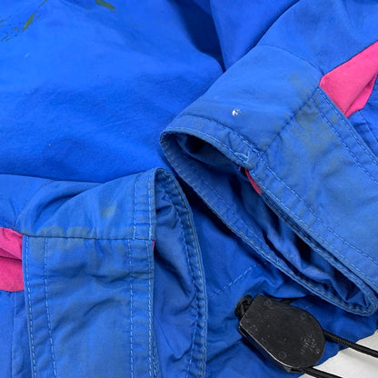 【現状渡し品】【メンズ】 EDDIE BAUER エディー・バウアー 黒タグ 80S NYLON ANORAK JACKET ナイロン アノラック ジャケット アウター 146-260922-ya-05-izu サイズ：L カラー：ブルー 万代Net店