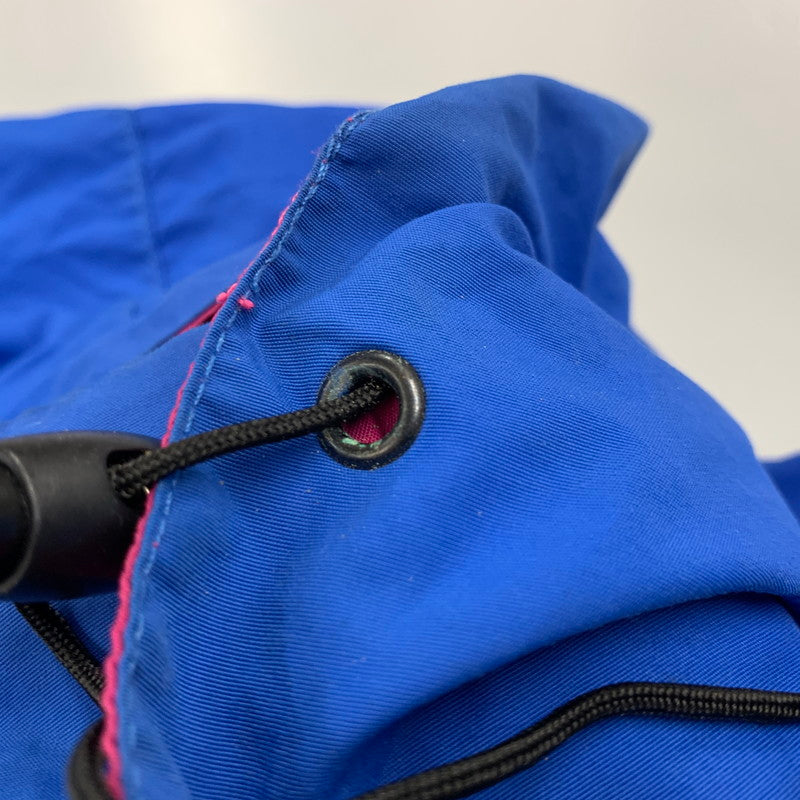 【現状渡し品】【メンズ】 EDDIE BAUER エディー・バウアー 黒タグ 80S NYLON ANORAK JACKET ナイロン アノラック ジャケット アウター 146-260922-ya-05-izu サイズ：L カラー：ブルー 万代Net店