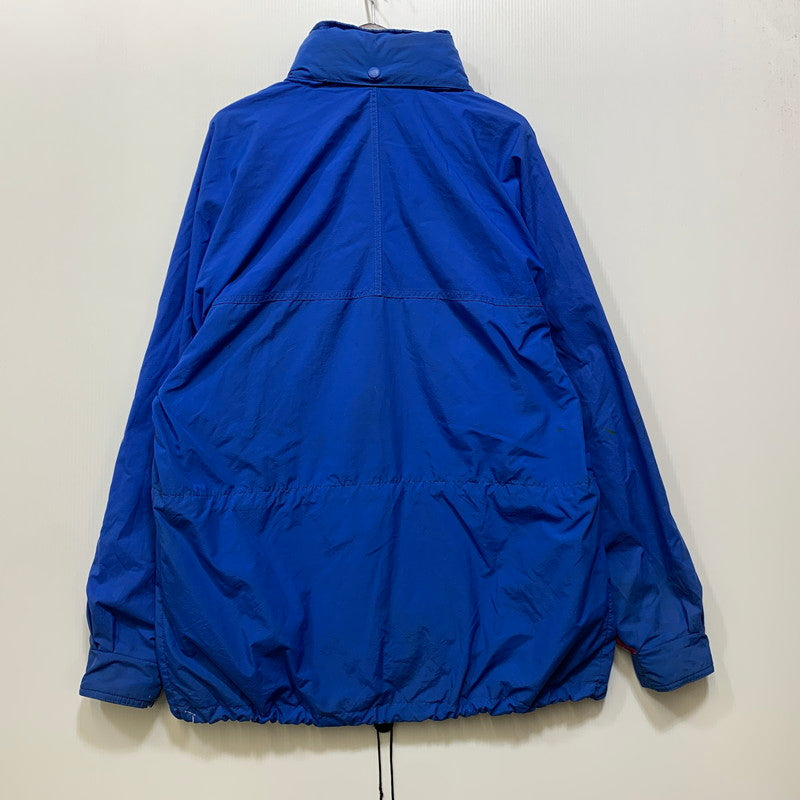 【現状渡し品】【メンズ】 EDDIE BAUER エディー・バウアー 黒タグ 80S NYLON ANORAK JACKET ナイロン アノラック ジャケット アウター 146-260922-ya-05-izu サイズ：L カラー：ブルー 万代Net店