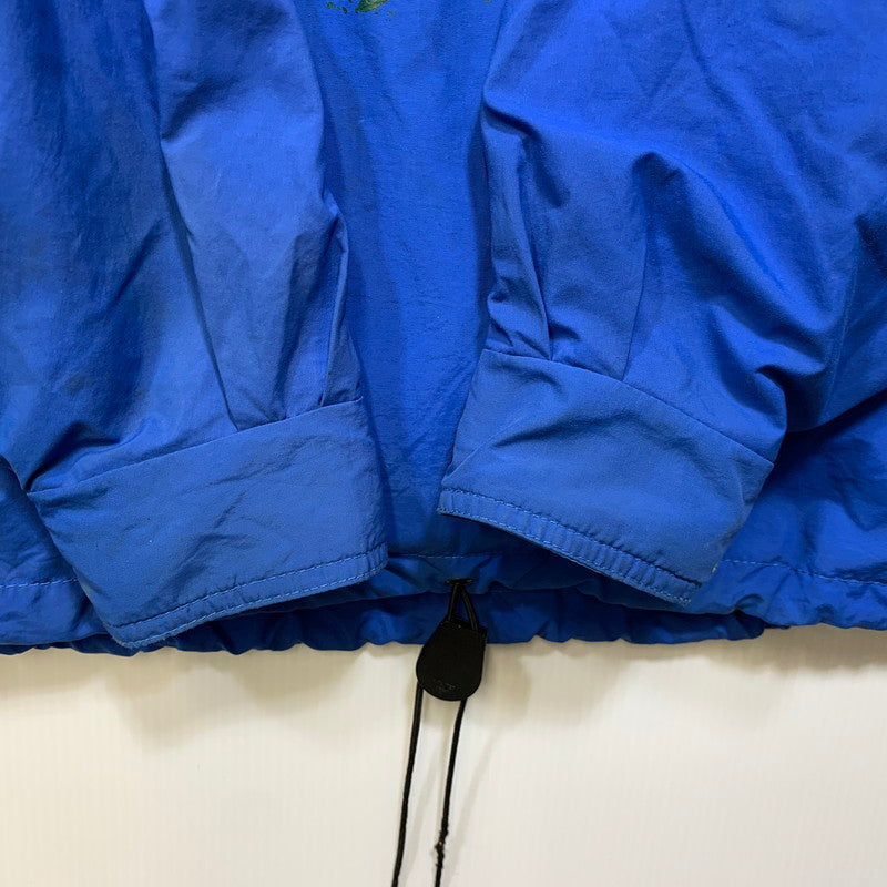 【現状渡し品】【メンズ】 EDDIE BAUER エディー・バウアー 黒タグ 80S NYLON ANORAK JACKET ナイロン アノラック ジャケット アウター 146-260922-ya-05-izu サイズ：L カラー：ブルー 万代Net店