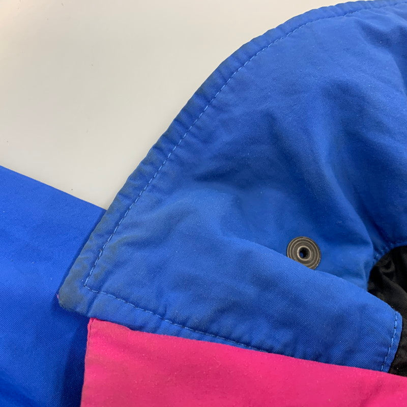 【現状渡し品】【メンズ】 EDDIE BAUER エディー・バウアー 黒タグ 80S NYLON ANORAK JACKET ナイロン アノラック ジャケット アウター 146-260922-ya-05-izu サイズ：L カラー：ブルー 万代Net店