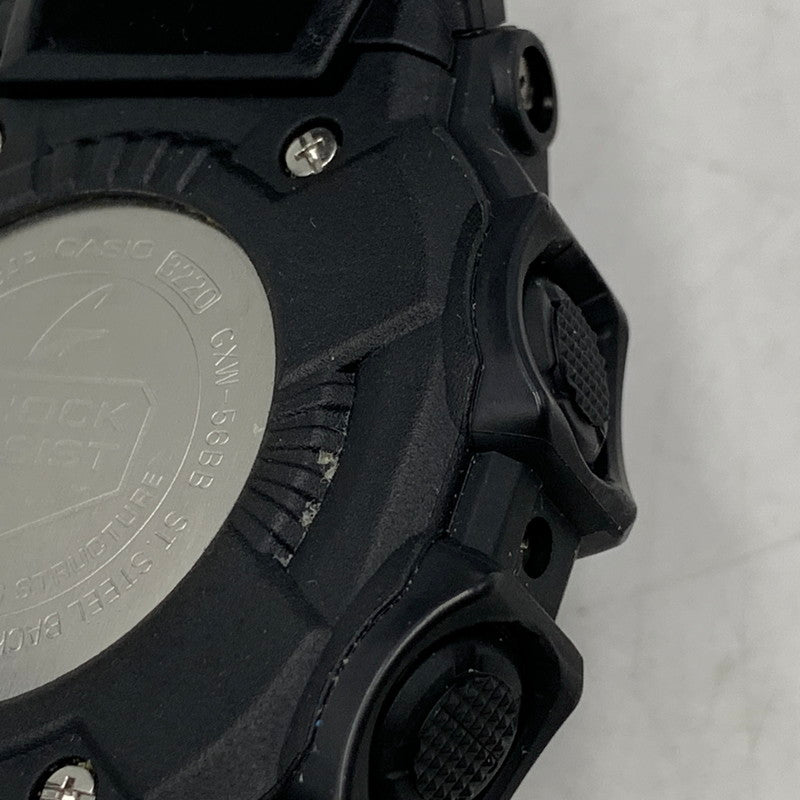 【中古品】【メンズ/レディース】 G-SHOCK ジーショック GXW-56BB GXW GX-56 SERIES DIGITAL WATCH デジタル ウォッチ腕時計 196-260916-yn-09-izu サイズ：55.5 × 53.6 × 17.5 mm カラー：ブラック 万代Net店