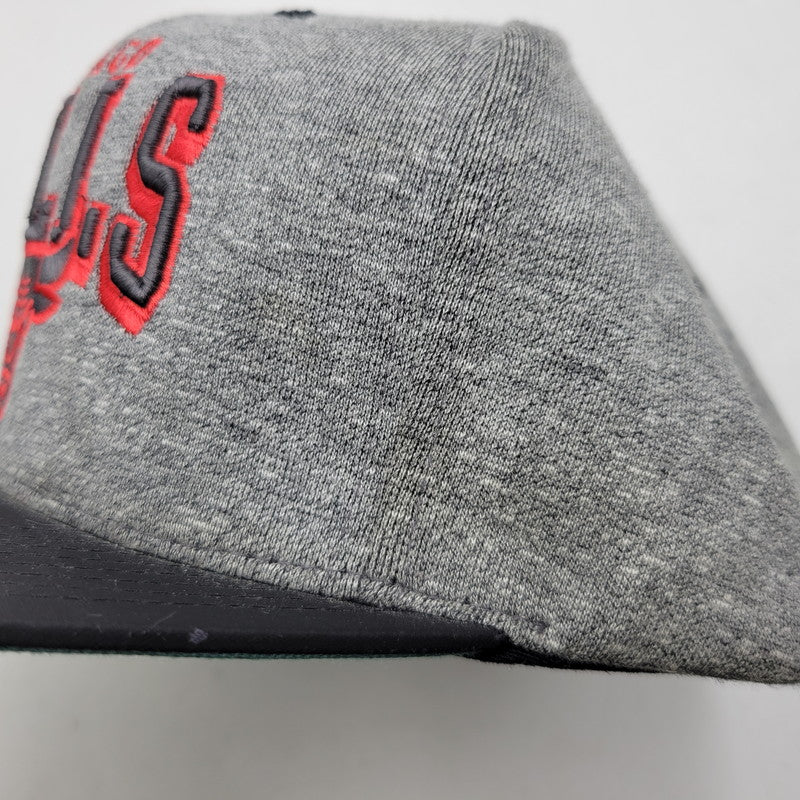 【中古品】【メンズ/レディース】 MITCHELL&NESS ミッチェル&ネス CHICAGO BULLS SNAPBACK CAP シカゴ ブルズ スナップバック キャップ 帽子 185-260920-as-16-izu サイズ：F カラー：グレー×ブラック 万代Net店