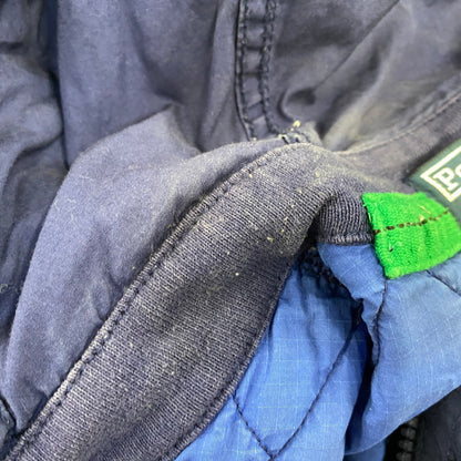 【中古品】【メンズ】 POLO BY RALPH LAUREN 90S CUSTOM FIT2-TONE SWEAT ANORAK PARKA カスタム フィット ツートーン スウェット アノラック パーカー トップス 長袖 146-260923-cs-13-izu サイズ：S カラー：ネイビー×イエロー 万代Net店