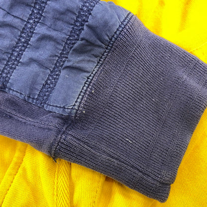 【中古品】【メンズ】 POLO BY RALPH LAUREN 90S CUSTOM FIT2-TONE SWEAT ANORAK PARKA カスタム フィット ツートーン スウェット アノラック パーカー トップス 長袖 146-260923-cs-13-izu サイズ：S カラー：ネイビー×イエロー 万代Net店