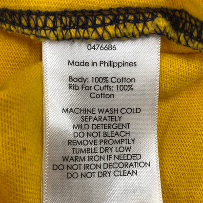【中古品】【メンズ】 POLO BY RALPH LAUREN 90S CUSTOM FIT2-TONE SWEAT ANORAK PARKA カスタム フィット ツートーン スウェット アノラック パーカー トップス 長袖 146-260923-cs-13-izu サイズ：S カラー：ネイビー×イエロー 万代Net店