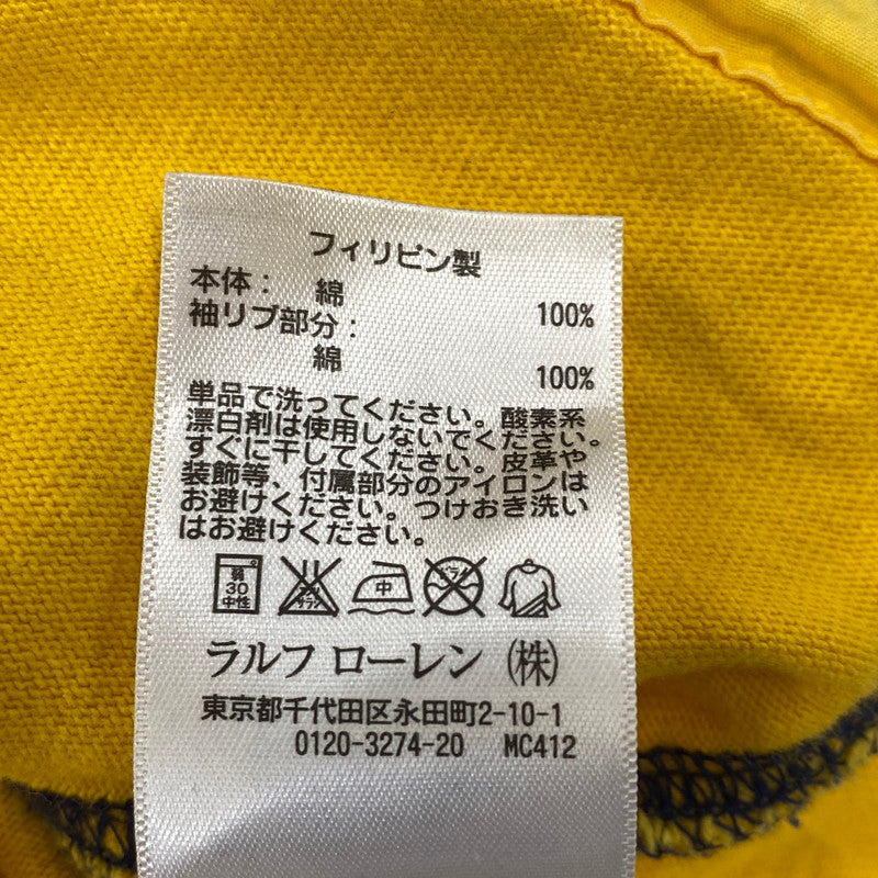 【中古品】【メンズ】 POLO BY RALPH LAUREN 90S CUSTOM FIT2-TONE SWEAT ANORAK PARKA カスタム フィット ツートーン スウェット アノラック パーカー トップス 長袖 146-260923-cs-13-izu サイズ：S カラー：ネイビー×イエロー 万代Net店