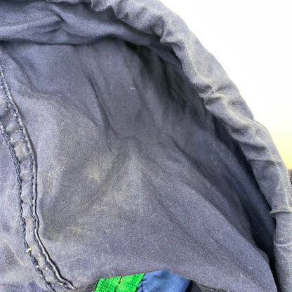 【中古品】【メンズ】 POLO BY RALPH LAUREN 90S CUSTOM FIT2-TONE SWEAT ANORAK PARKA カスタム フィット ツートーン スウェット アノラック パーカー トップス 長袖 146-260923-cs-13-izu サイズ：S カラー：ネイビー×イエロー 万代Net店