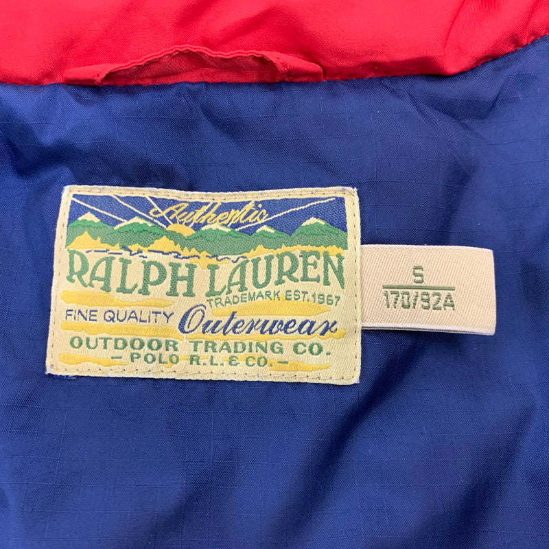 【中古品】【メンズ】 RALPH LAUREN ラルフローレン OUTDOOR TRADING アウトドア トレーディング 7186037WRBV DOWN VEST ダウン ベスト アウター 147-260922-ya-06-izu サイズ：S カラー：ネイビー×レッド 万代Net店
