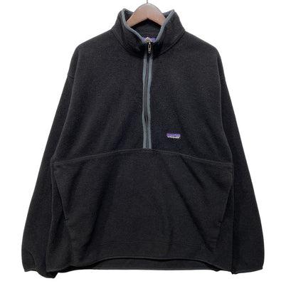 【中古品】【メンズ】 PATAGONIA パタゴニア 2004年製 00S SYNCHILLA HALF-ZIP FLEECE PULLOVER JACKET シンチラ ハーフ ジップ フリース プルオーバー ジャケット 144-260925-yn-04-izu サイズ：XL カラー：ブラック 万代Net店