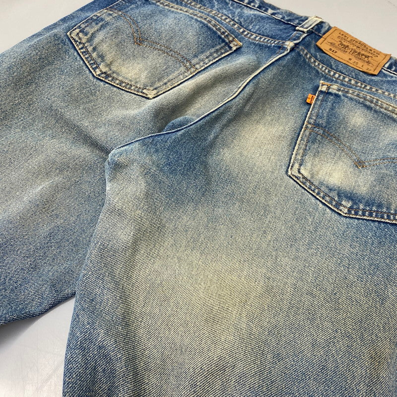 【中古品】【メンズ】 LEVI'S リーバイス 20517-0217 刻印575 USA製 80S 517 BOOT CUT DENM PANTS ブーツカット デニム パンツ ズボン ボトムス 157-260915-ya-12-izu サイズ：35×32 カラー：インディゴ 万代Net店