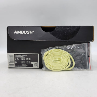 【中古品】【メンズ/レディース】 NIKE ナイキ × AMBUSH アンブッシュ AIR FORCE 1 LOW SP DV3464-300 エアフォース 1 ロー SP スニーカー 靴 160-260921-as-20-izu サイズ：25.5m カラー：PINE GREEN/CITRON TINT 万代Net店