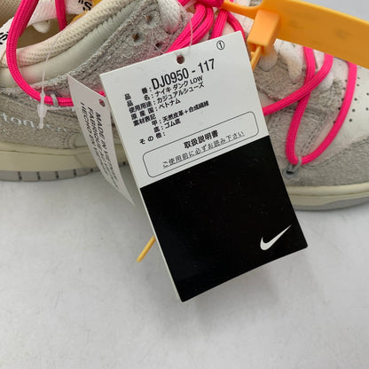 【中古品】【メンズ/レディース】 NIKE ナイキ× OFF-WHITE オフホワイト DJ0950-117 DUNK LOW ダンク ロー スニーカー シューズ 靴 160-260915-cs-16-izu サイズ：25.5cm カラー：SAIL/NEUTRAL GREY-HYPER PINK 万代Net店