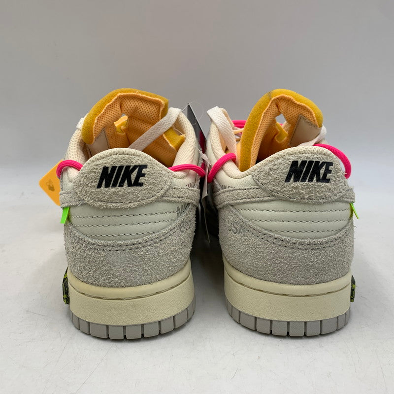 【中古品】【メンズ/レディース】 NIKE ナイキ× OFF-WHITE オフホワイト DJ0950-117 DUNK LOW ダンク ロー スニーカー シューズ 靴 160-260915-cs-16-izu サイズ：25.5cm カラー：SAIL/NEUTRAL GREY-HYPER PINK 万代Net店