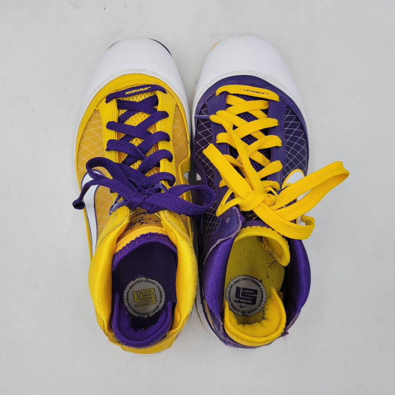 【中古品】【メンズ/レディース】 NIKE ナイキ LEBRON 7 QS CW2300-500 レブロン 7 スニーカー 靴 160-260921-as-21-izu サイズ：25.5m カラー：COURT PURPLE/WHITE-AMARILLO 万代Net店