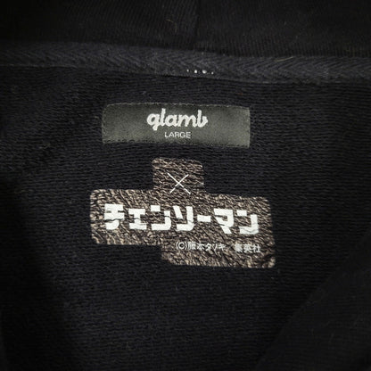 【中古品】【メンズ】 GLAMB グラム×チェーンソーマン POWER HOODIE パワー フーディー トップス 長袖 142-260916-ya-04-izu サイズ：L カラー：ブラック 万代Net店