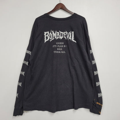 【中古品】【メンズ】 GLAMB グラム×チェーンソーマン BOMB DEVIL ボム デビル LS TEE ロングスリーブ Tシャツ トップス 長袖 142-260916-ya-01-izu サイズ：L カラー：ブラック 万代Net店