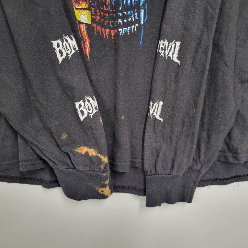 【中古品】【メンズ】 GLAMB グラム×チェーンソーマン BOMB DEVIL ボム デビル LS TEE ロングスリーブ Tシャツ トップス 長袖 142-260916-ya-01-izu サイズ：L カラー：ブラック 万代Net店