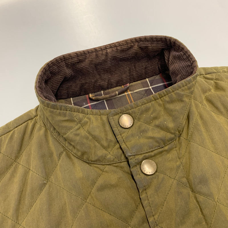 【現状渡し品】【メンズ】 BARBOUR バーブァー MWX0611OL71 15AW CHELSEA WAXED QUILTED JACKET チェルシー ワックスド キルティング ジャケット アウター 144-260915-cs-08-izu サイズ：XL カラー：カーキ 万代Net店